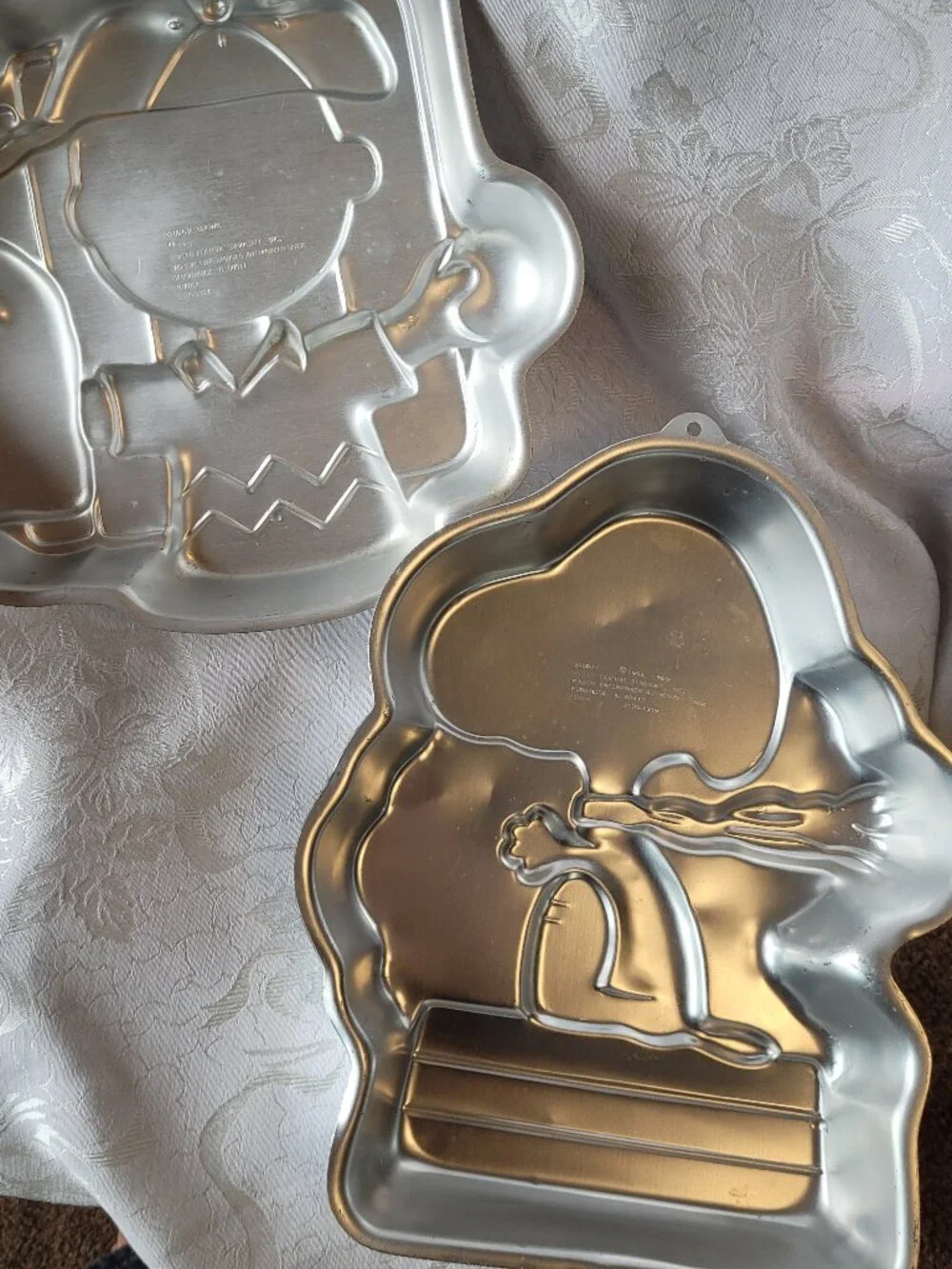 Vintage Wilton Snoopy Peanuts Cake Pan Set face inserts lot Comics Charlie Brown